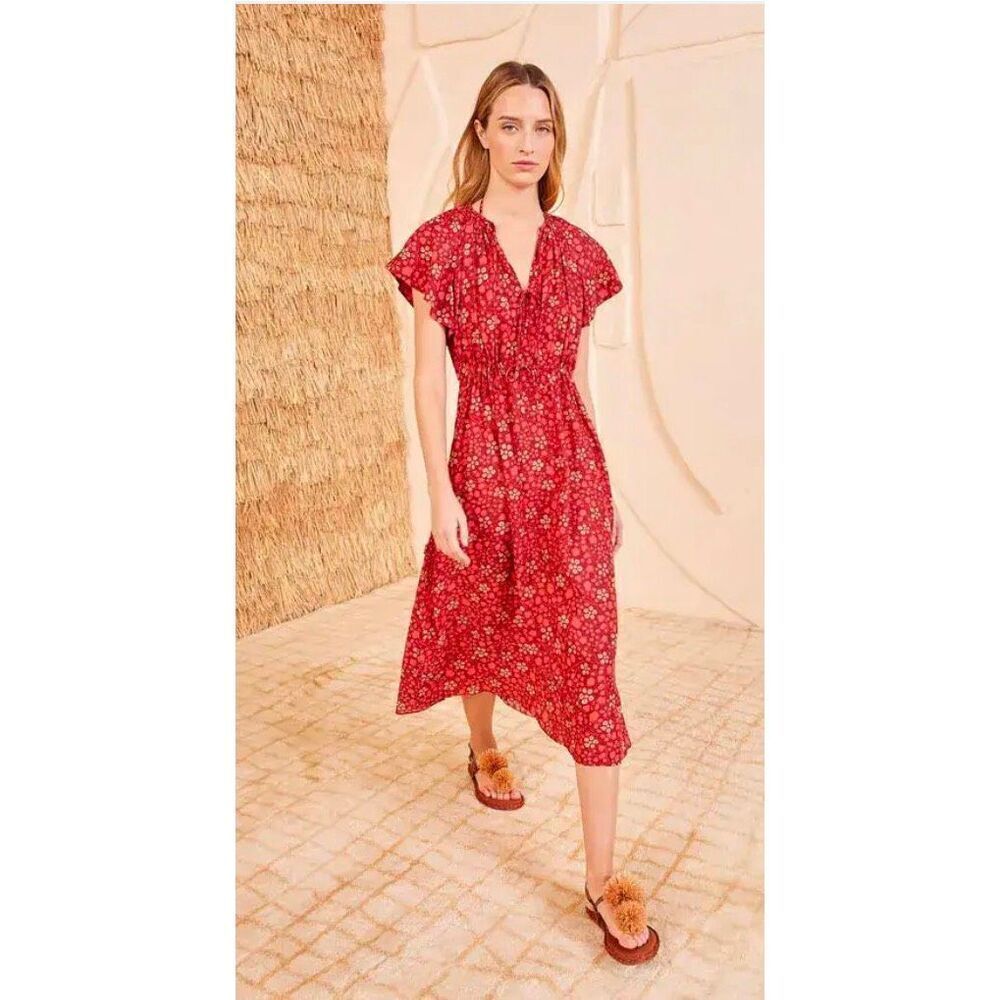 Ulla Johnson Mikeala Coverup in Coral NWT Size Small